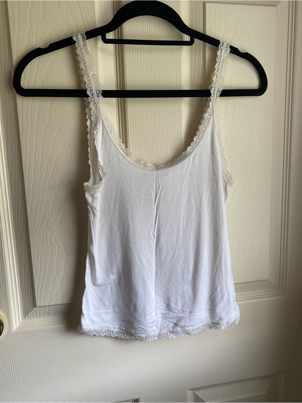 American Eagle Outfitters White Lace-Trim Camisole